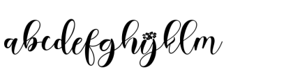 Winter Monogram Font Font LOWERCASE