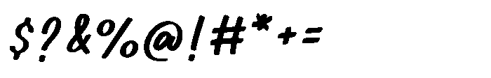 Winter Sign Regular Font OTHER CHARS