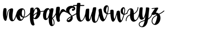 Winter night Script Font LOWERCASE