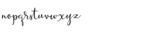 Winterfalls Font LOWERCASE