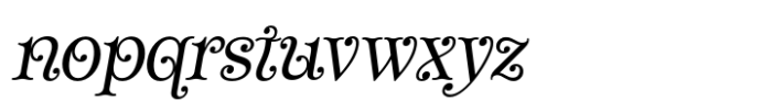 Winterlight Season Italic Font LOWERCASE