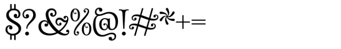 Winterlight Season Regular Font OTHER CHARS