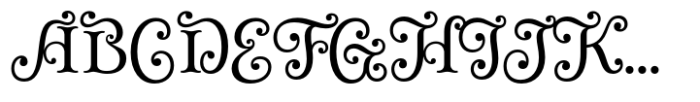 Winterlight Season Regular Font UPPERCASE
