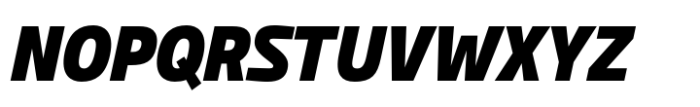 Wintler Condensed Black Italic Font UPPERCASE