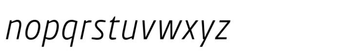 Wintler Condensed Extra Light Italic Font LOWERCASE
