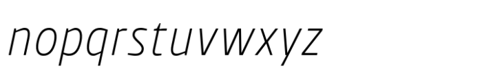 Wintler Condensed Thin Italic Font LOWERCASE