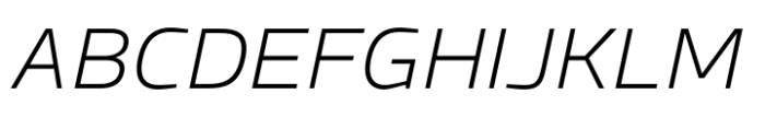 Wintler Extra Light Italic Font UPPERCASE