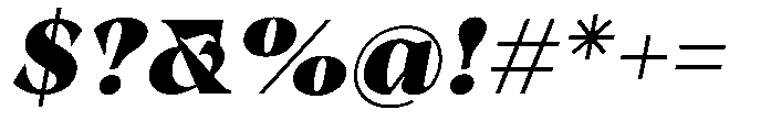 Winzer Serif Black Italic Font OTHER CHARS