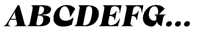 Winzer Serif Black Italic Font UPPERCASE
