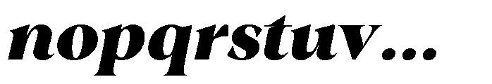 Winzer Serif Black Italic Font LOWERCASE