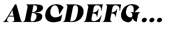 Winzer Serif Black Slanted Font UPPERCASE