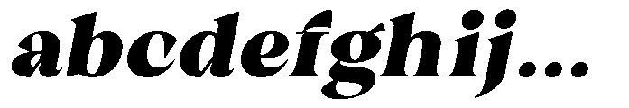 Winzer Serif Black Slanted FONT