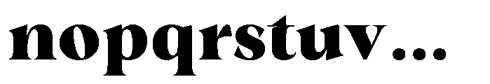 Winzer Serif Black Font LOWERCASE