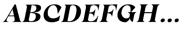 Winzer Serif Bold Slanted Font UPPERCASE