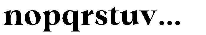 Winzer Serif Bold Font LOWERCASE