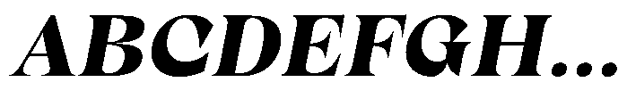 Winzer Serif Extra Bold Italic Font UPPERCASE