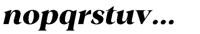 Winzer Serif Extra Bold Italic Font LOWERCASE