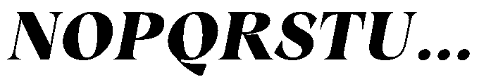 Winzer Serif Extra Bold Slanted Font UPPERCASE