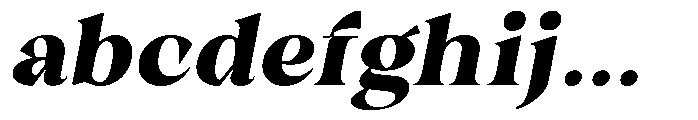 Winzer Serif Extra Bold Slanted FONT
