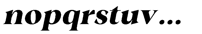 Winzer Serif Extra Bold Slanted Font LOWERCASE