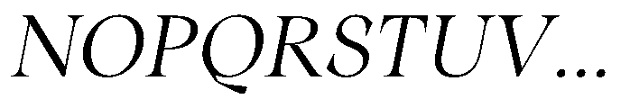 Winzer Serif Extra Light Italic Font UPPERCASE
