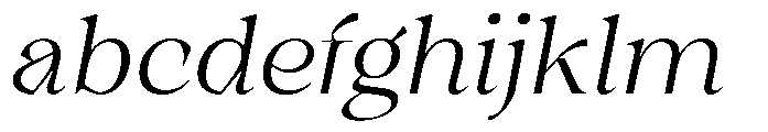 Winzer Serif Extra Light Italic FONT