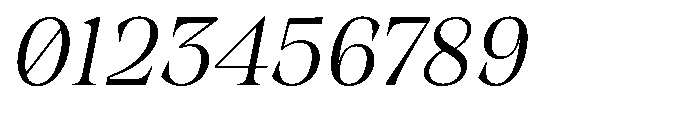 Winzer Serif Extra Light Slanted Font OTHER CHARS