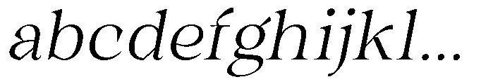 Winzer Serif Extra Light Slanted FONT