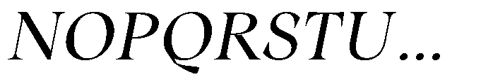 Winzer Serif Light Slanted Font UPPERCASE