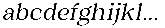 Winzer Serif Light Slanted FONT