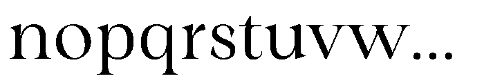 Winzer Serif Light Font LOWERCASE