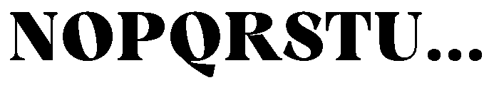 Winzer Serif Optical Black Font UPPERCASE