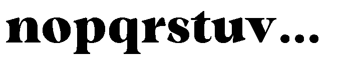 Winzer Serif Optical Black Font LOWERCASE