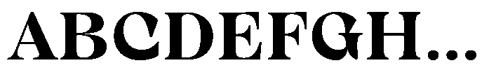 Winzer Serif Optical Bold Font UPPERCASE