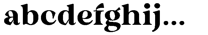 Winzer Serif Optical Bold FONT