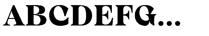 Winzer Serif Optical Extra Bold Font UPPERCASE