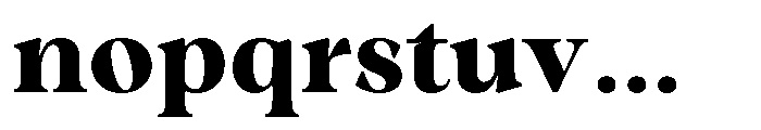 Winzer Serif Optical Extra Bold Font LOWERCASE