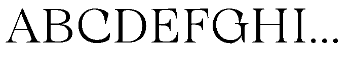 Winzer Serif Optical Extra Light Font UPPERCASE