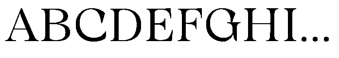 Winzer Serif Optical Light Font UPPERCASE