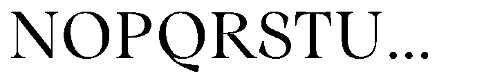 Winzer Serif Optical Light Font UPPERCASE