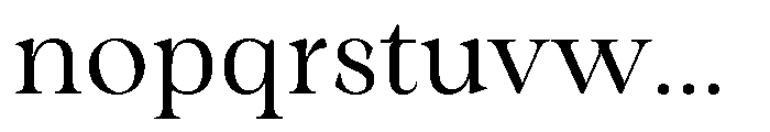 Winzer Serif Optical Light Font LOWERCASE