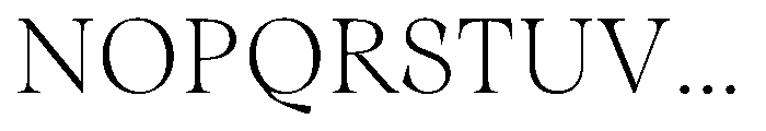 Winzer Serif Optical Thin Font UPPERCASE