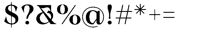 Winzer Serif Regular Font OTHER CHARS