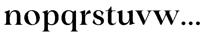Winzer Serif Regular Font LOWERCASE