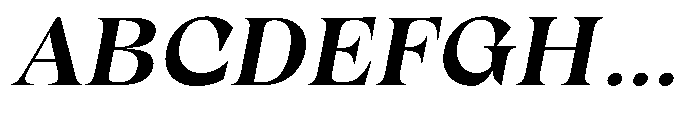 Winzer Serif Semi Bold Slanted Font UPPERCASE