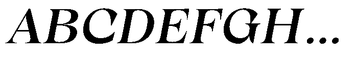 Winzer Serif Slanted Font UPPERCASE