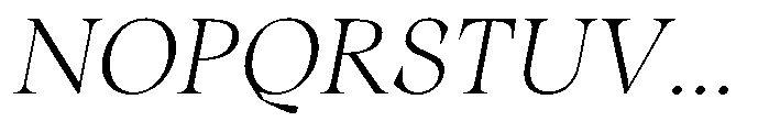 Winzer Serif Thin Italic Font UPPERCASE