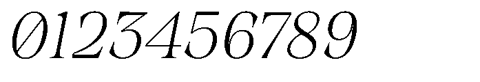 Winzer Serif Thin Slanted Font OTHER CHARS