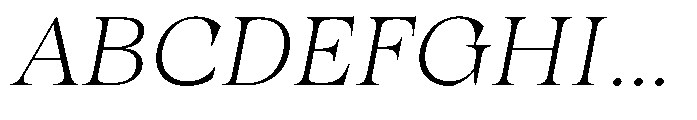 Winzer Serif Thin Slanted Font UPPERCASE