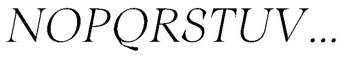 Winzer Serif Thin Slanted Font UPPERCASE